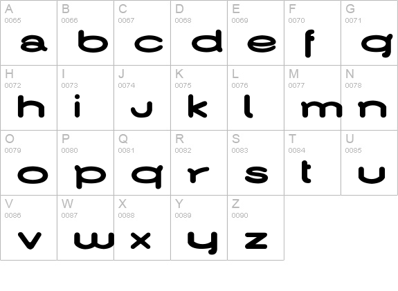 ! Jamiroquai ! uppercase A-Z preview