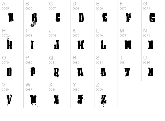(el&font BLOCK) uppercase A-Z preview
