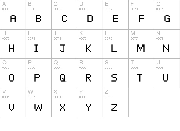 º¨ÅD¹¼Õ9 uppercase A-Z preview