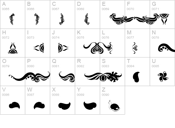  Absinth Flourishes I uppercase A-Z preview