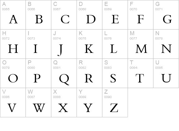 00243 uppercase A-Z preview