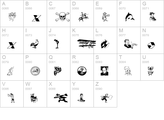 00MAGIA 1 uppercase A-Z preview