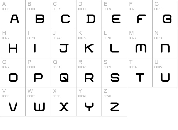 01 DigitGraphics uppercase A-Z preview