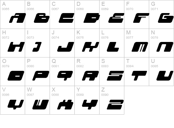 02.10ital fenotype uppercase A-Z preview