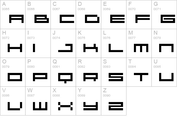 04b 31 uppercase A-Z preview