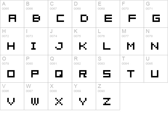 04b08 uppercase A-Z preview
