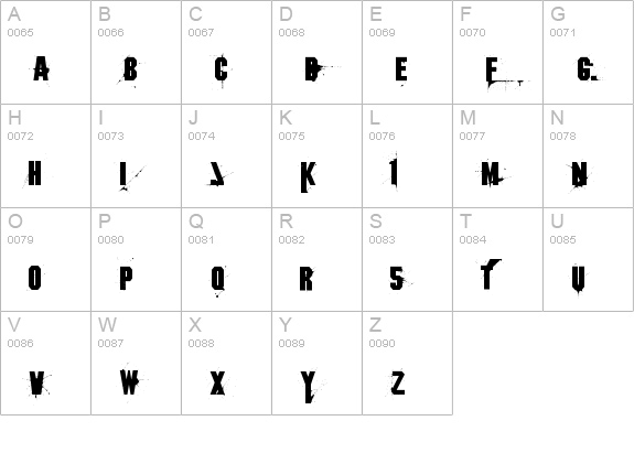 1 uppercase A-Z preview
