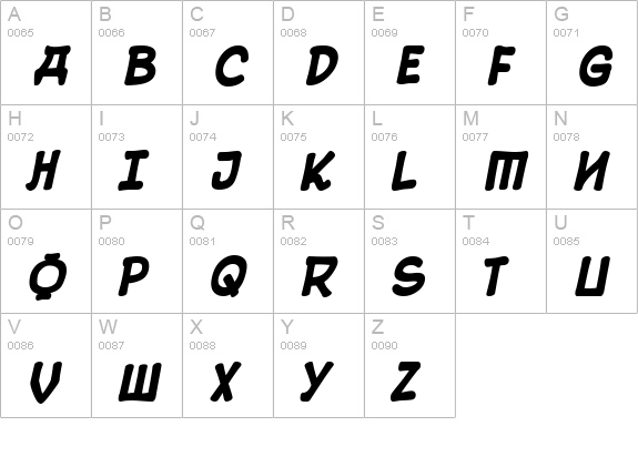 10 Cent Soviet Bold uppercase A-Z preview