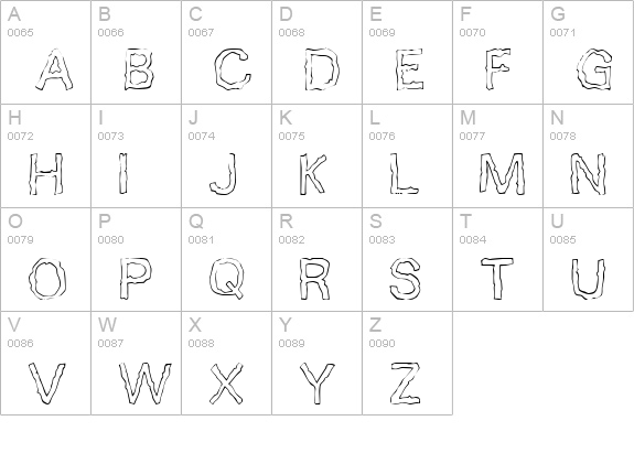 10 Minutes uppercase A-Z preview