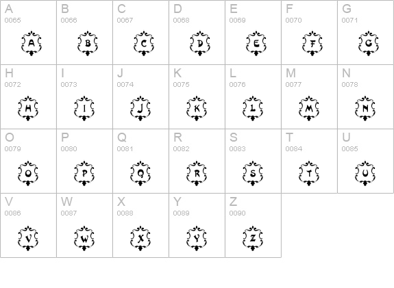 101! Badges uppercase A-Z preview