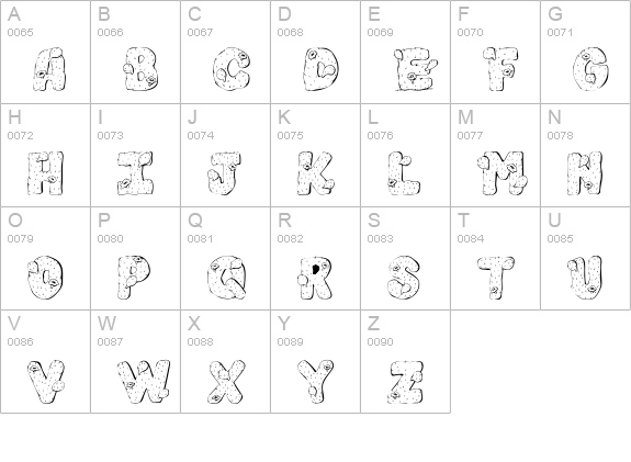 101! Cacti uppercase A-Z preview