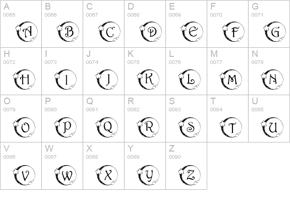 101! Star Lit Nght uppercase A-Z preview