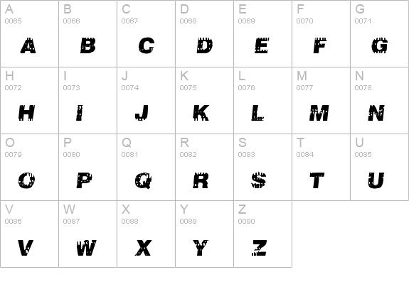 106 Beats That uppercase A-Z preview