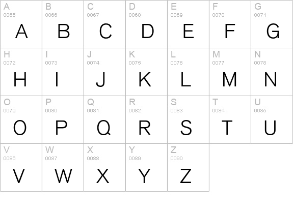 12 Akzidenz Grotesk** Light 02003 uppercase A-Z preview