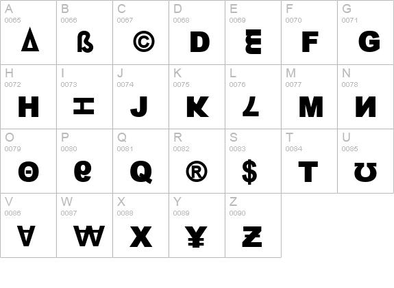 13_Fletcher uppercase A-Z preview