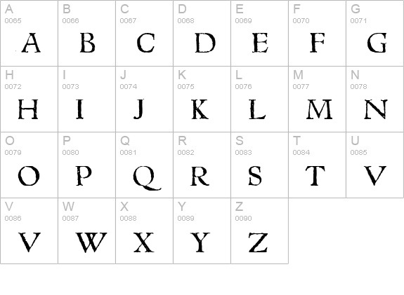 1543HumaneJenson Normal uppercase A-Z preview