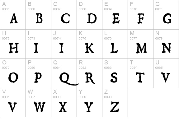 1550 uppercase A-Z preview