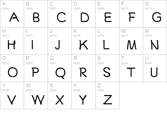 24HRS uppercase A-Z preview