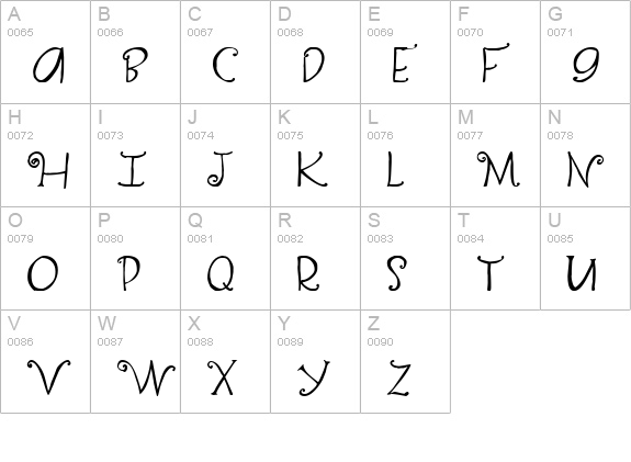 2Peas David Walker uppercase A-Z preview
