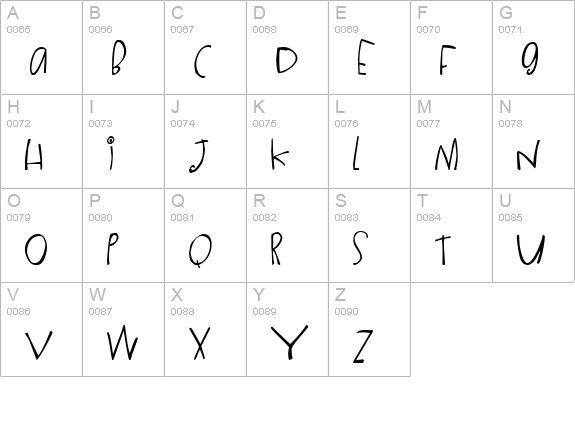 2Peas DW Ups and Downs uppercase A-Z preview