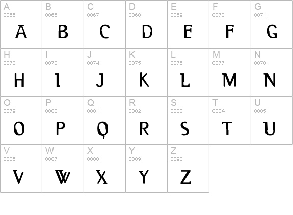 2RebelsDeux-Bold uppercase A-Z preview