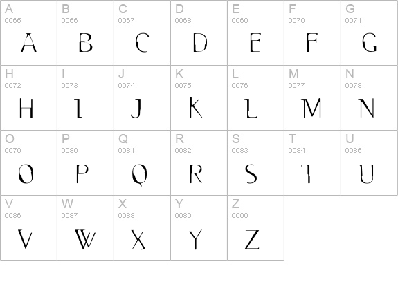 2RebelsDeux-Light uppercase A-Z preview