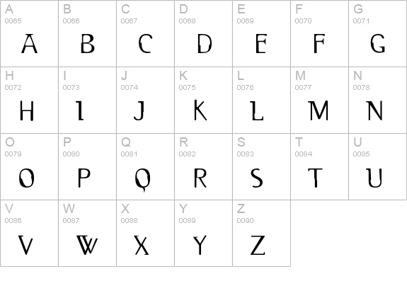 2RebelsDeux-Regular uppercase A-Z preview