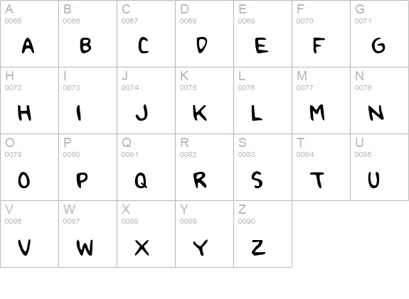 2Toon uppercase A-Z preview