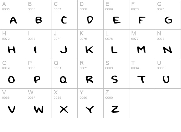 2Toon Expanded uppercase A-Z preview