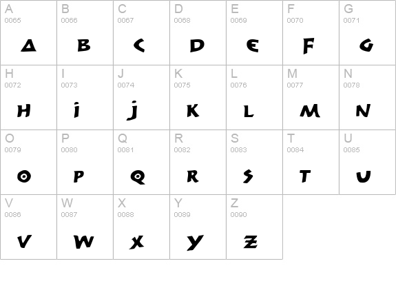 300 Trojans Expanded uppercase A-Z preview