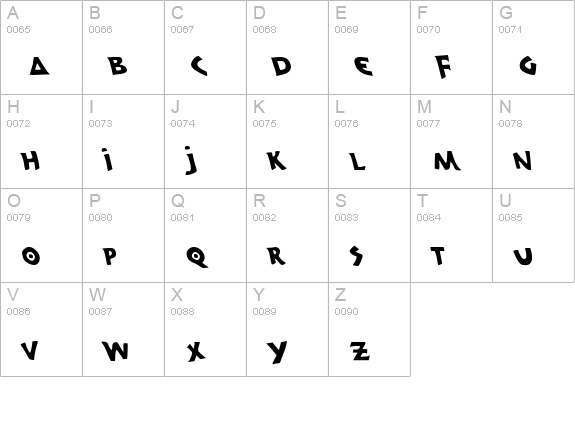 300 Trojans Leftalic uppercase A-Z preview
