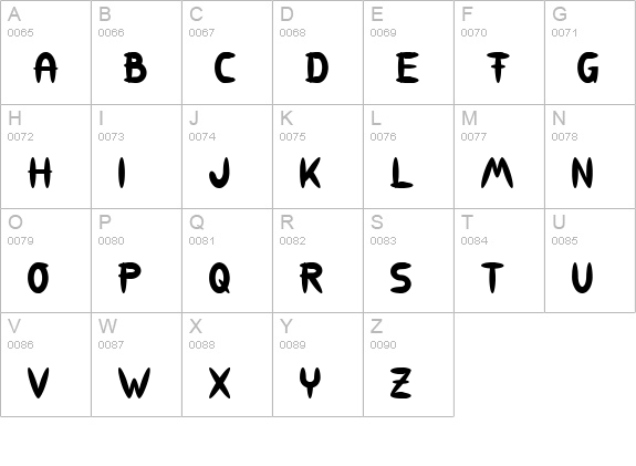 309 uppercase A-Z preview