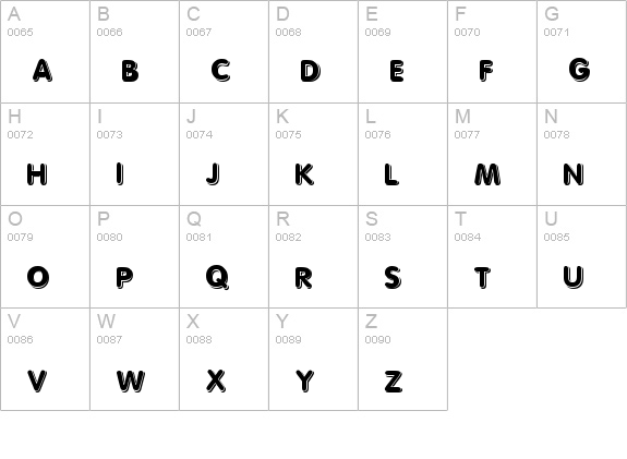 3d uppercase A-Z preview