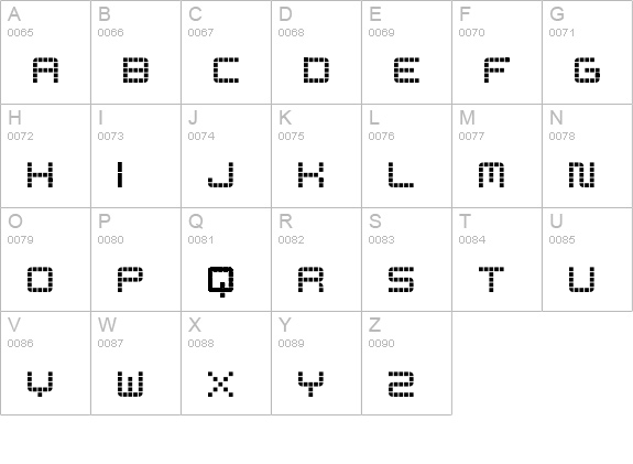 3t uppercase A-Z preview