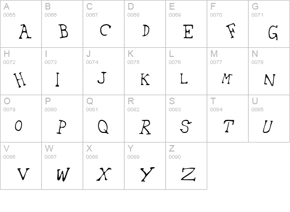 42 Emancipated uppercase A-Z preview