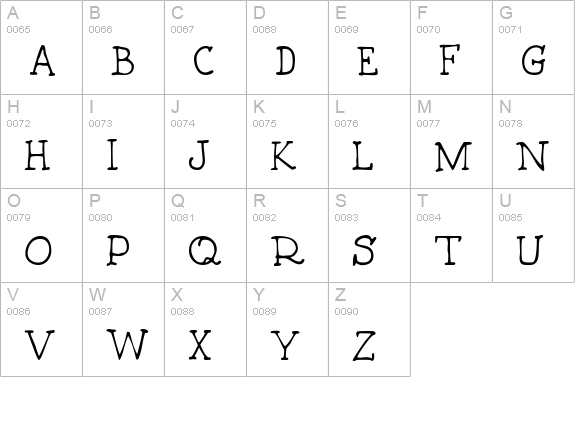 5thGrader uppercase A-Z preview