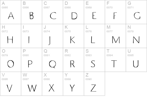7Seconds uppercase A-Z preview
