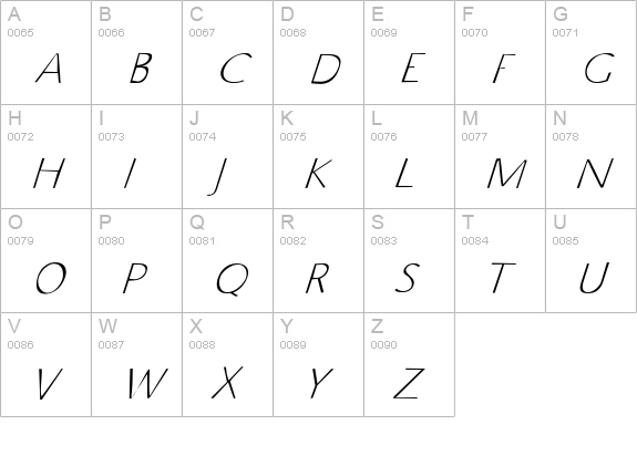 7SecondsFalling uppercase A-Z preview