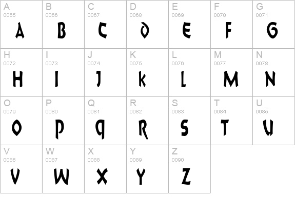 8BallScriptSCapsSSK uppercase A-Z preview