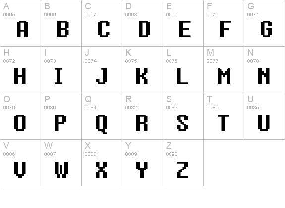 8bitoperator uppercase A-Z preview