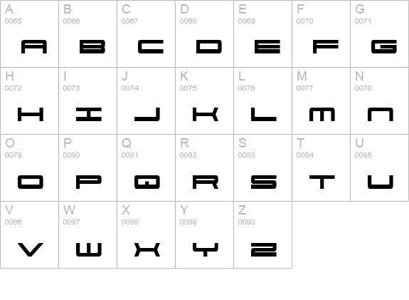 911 Porscha Bold uppercase A-Z preview