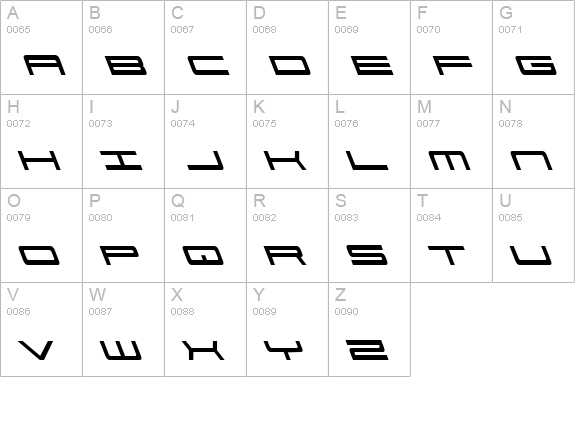 911 Porscha Leftalic uppercase A-Z preview