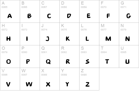 99-Text uppercase A-Z preview