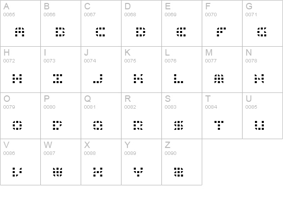9sqgrd Thin uppercase A-Z preview