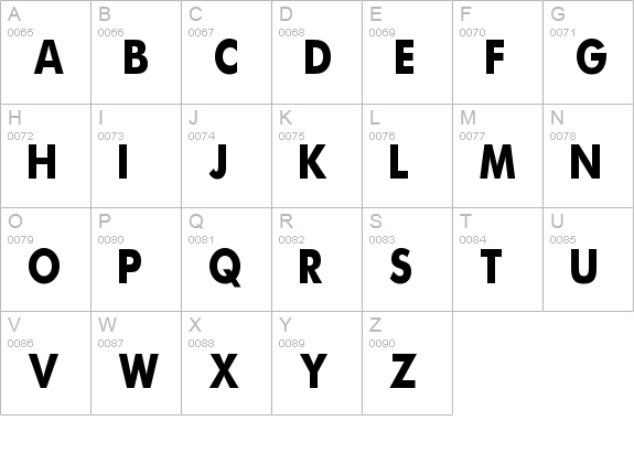 a bug's life - debugged uppercase A-Z preview