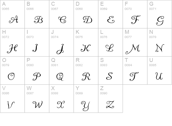 A Yummy Apology uppercase A-Z preview