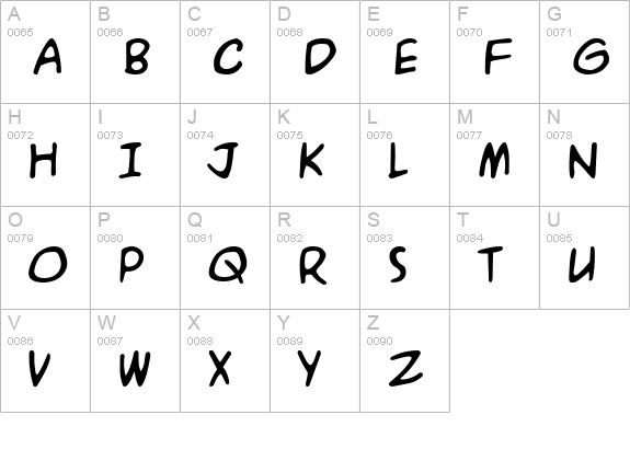A.C.M.E. Explosive uppercase A-Z preview