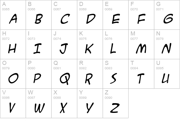 A.C.M.E. Secret Agent Italic uppercase A-Z preview