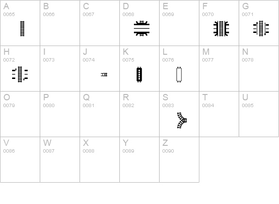 A44-trains uppercase A-Z preview