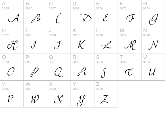 A770-Roman-Swash-Regular uppercase A-Z preview